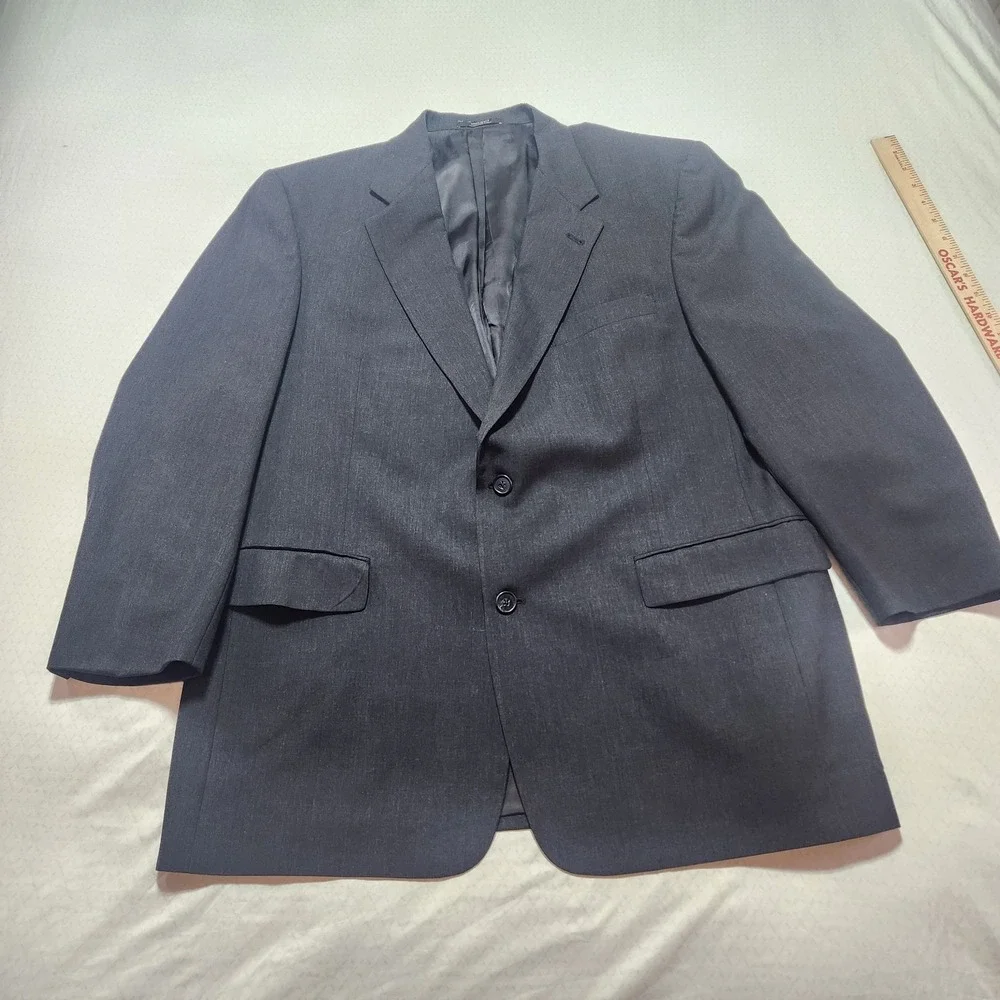 Hart Schaffner Marx Dayton 44S Gray Wool Blazer Sport Coat Men 2 Button Classic